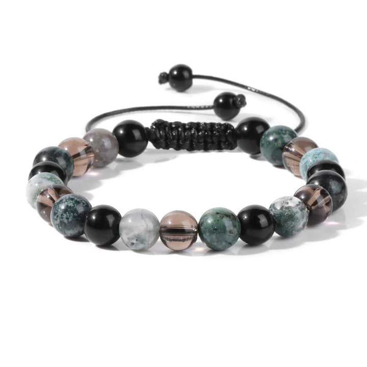 Bracelet à cordon en perles de pierre naturelle Olivenorma de 8 mm