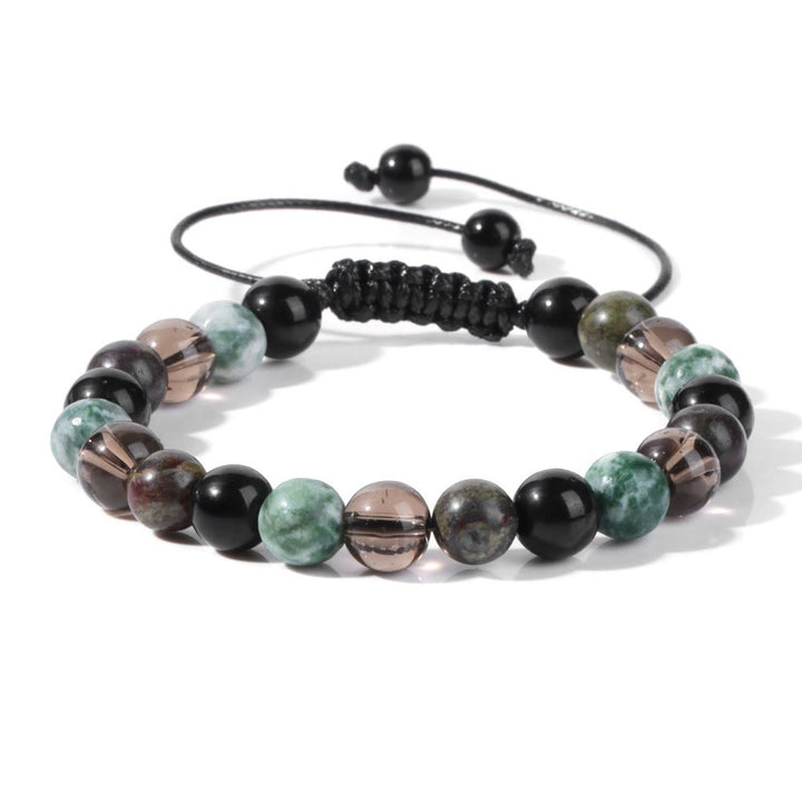 Bracelet à cordon en perles de pierre naturelle Olivenorma de 8 mm