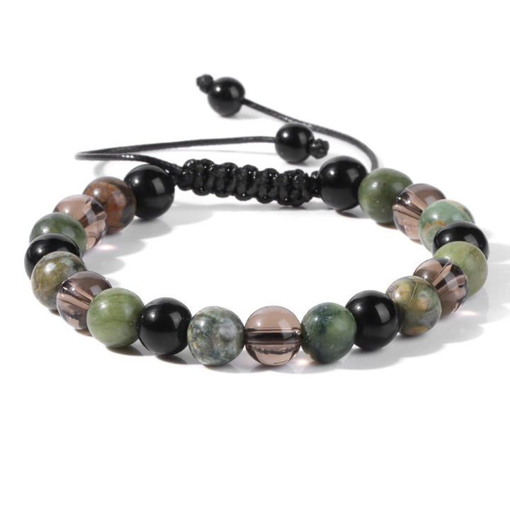 Bracelet à cordon en perles de pierre naturelle Olivenorma de 8 mm