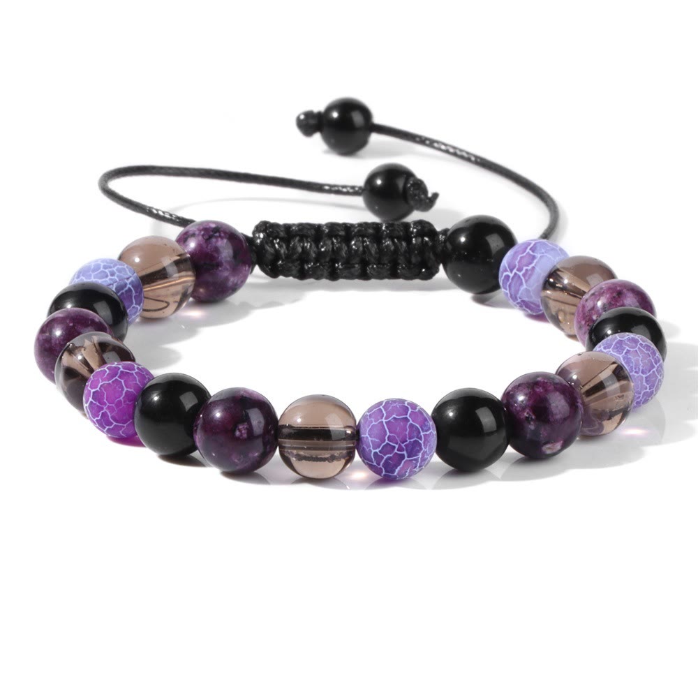 Bracelet à cordon en perles de pierre naturelle Olivenorma de 8 mm