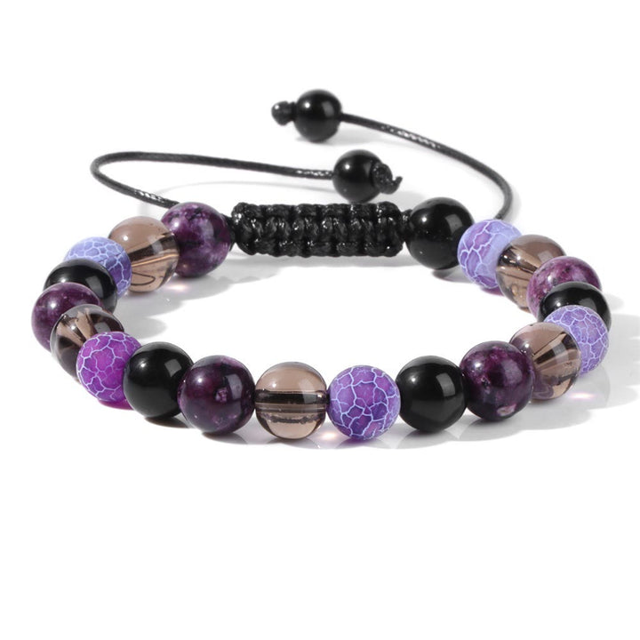 Bracelet à cordon en perles de pierre naturelle Olivenorma de 8 mm