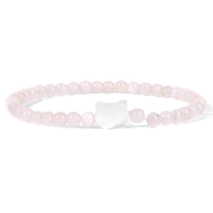 Bracelet en perles de pierre naturelle Olivenorma chaton Nacre 4mm