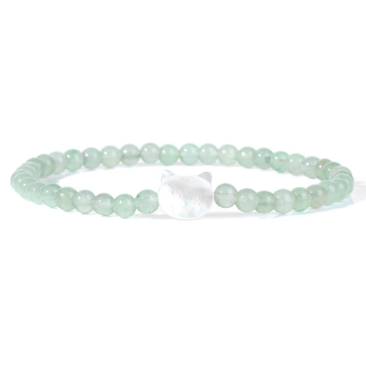Bracelet en perles de pierre naturelle Olivenorma chaton Nacre 4mm