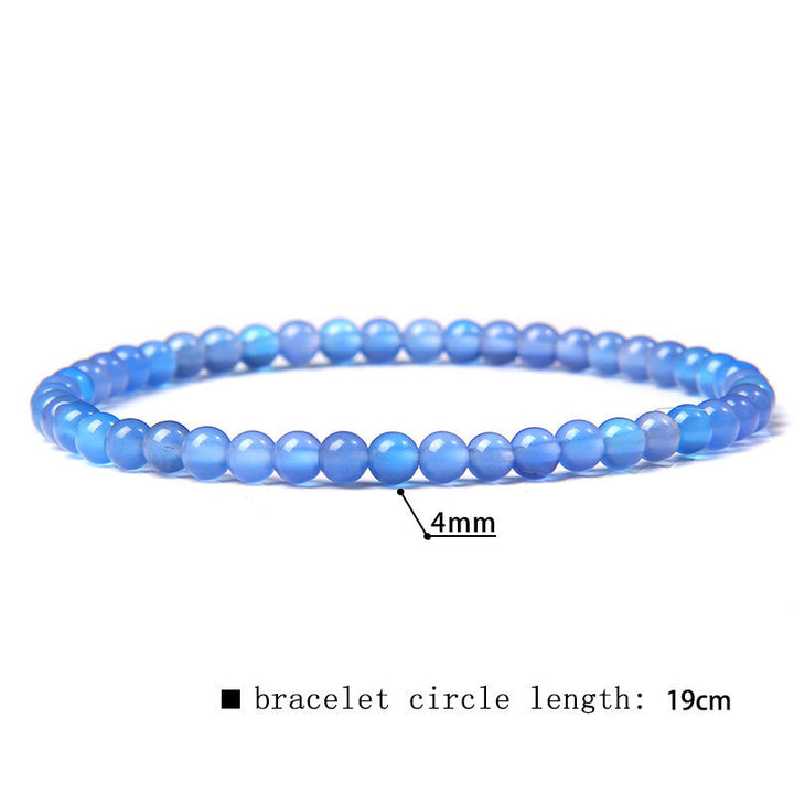 Bracelet en perles de pierre naturelle Olivenorma de 4 mm