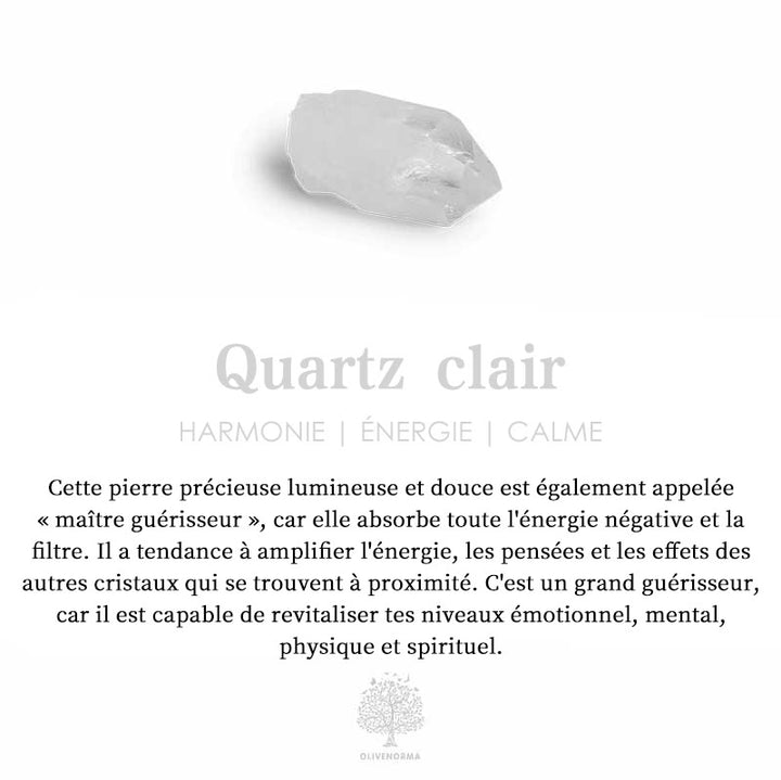 Bracelet tressé en pierres précieuses irrégulières Olivenorma « Les souhaits de guérison de la nature »