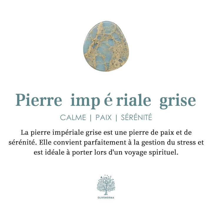 Bracelet gravé robuste en pierres précieuses naturelles Olivenorma