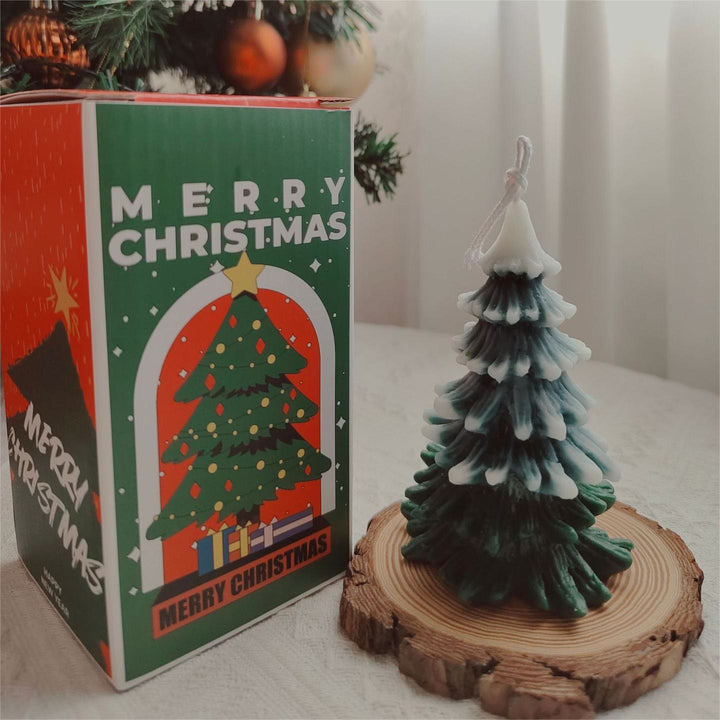 Bougie sculptée pour sapin de Noël Olivenorma