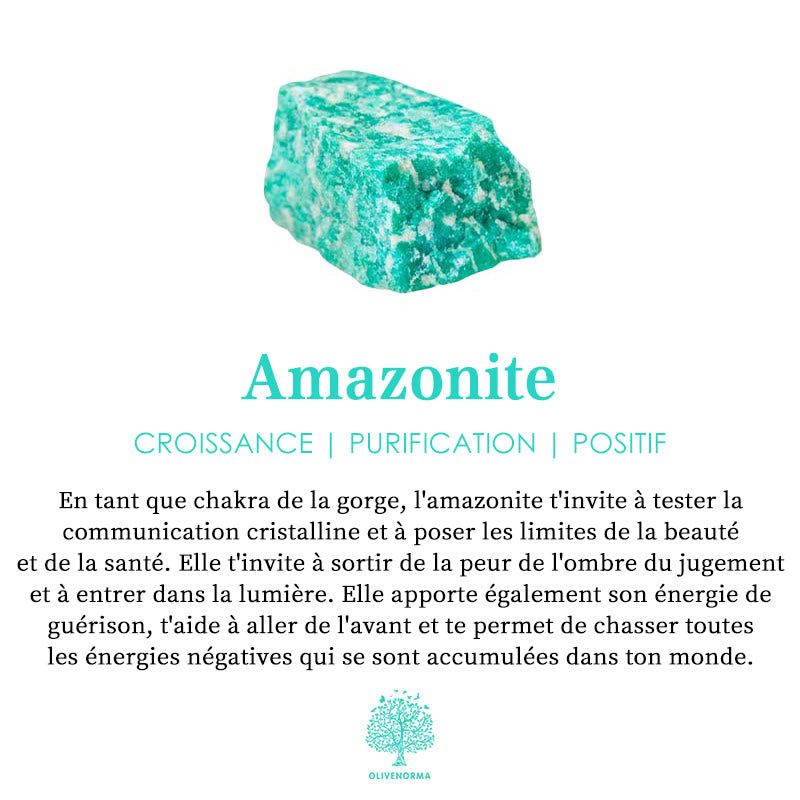 Bracelet homme Olivenorma en perles de cristal naturel à deux couches