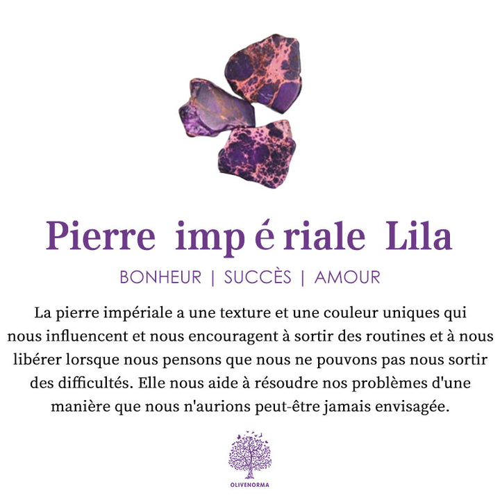 Bracelet enveloppant pour Apple Watch avec pierre empereur bleue Olivenorma