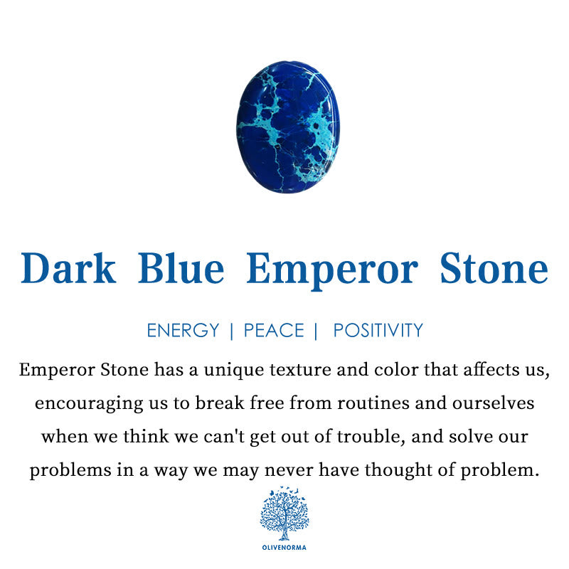 Bracelet tressé Olivenorma en pierre empereur bleu vert rose