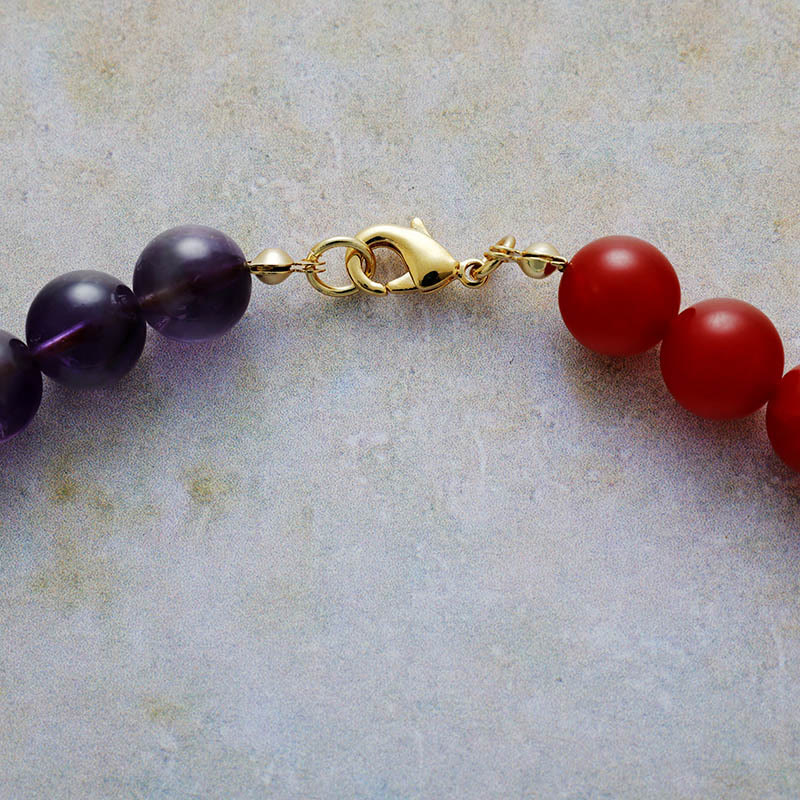 Collier de perles de chakra de 8 mm Olivenorma