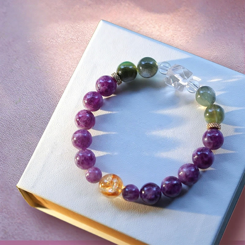 Bracelet de perles en pierre naturelle Olivenorma Ninth Purple Fire