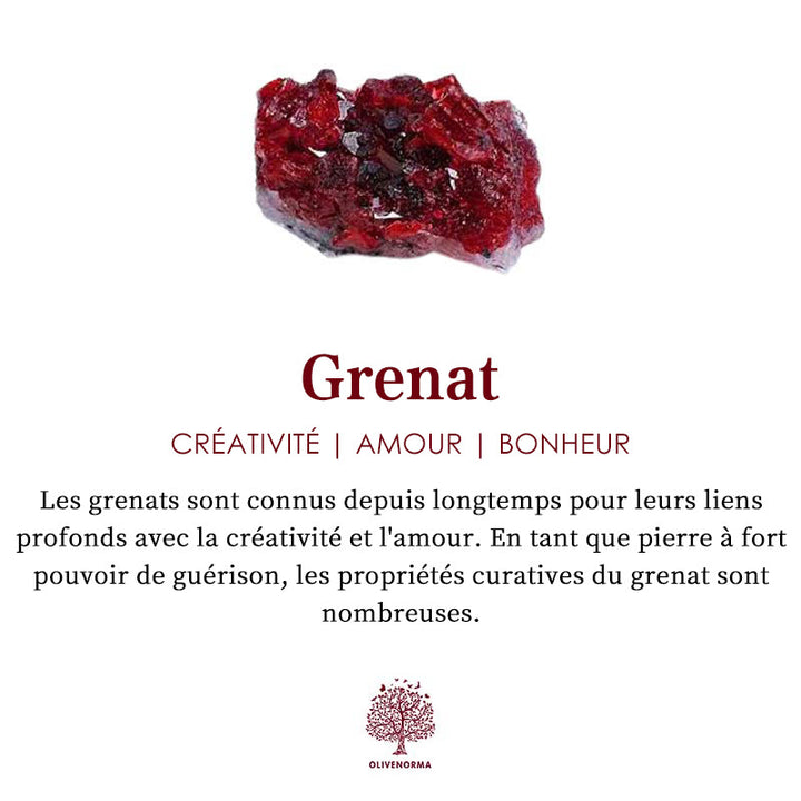 Bracelet en perles de pierre naturelle Olivenorma « Attract Love »