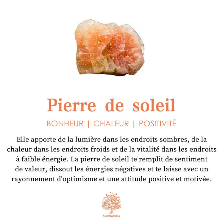 Bracelet en perles de cœur en pierre naturelle Olivenorma