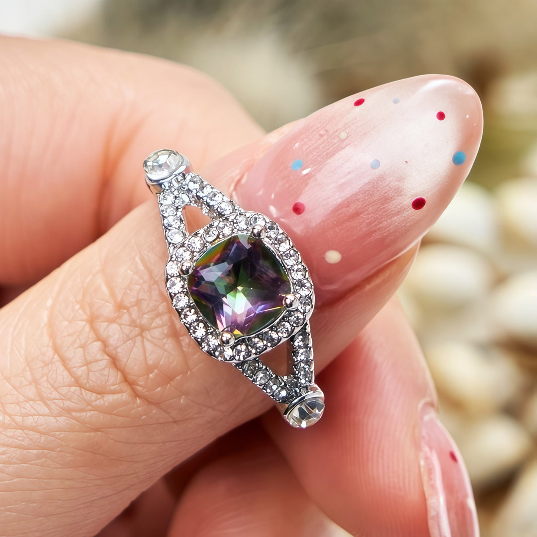 Bague Alexandrite Carrée Naturelle Olivenorma