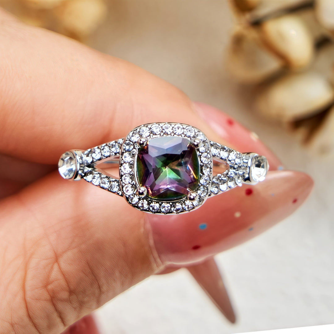 Bague Alexandrite Carrée Naturelle Olivenorma