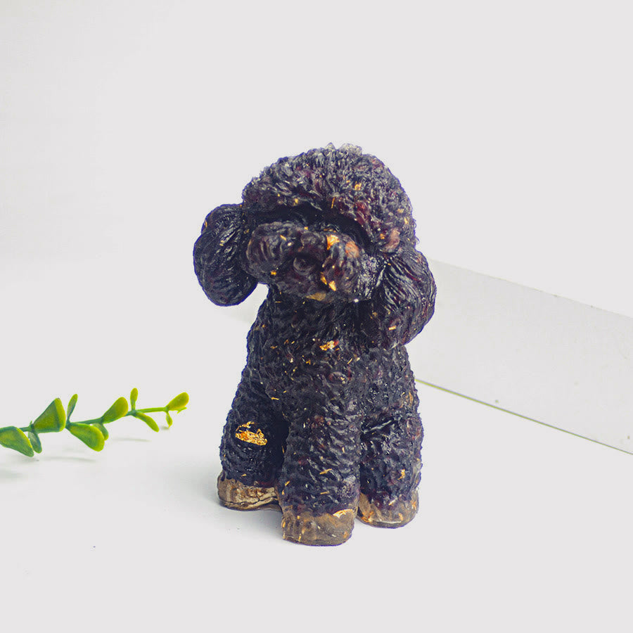 Décoration en pierre précieuse naturelle en cristal de caniche Olivenorma