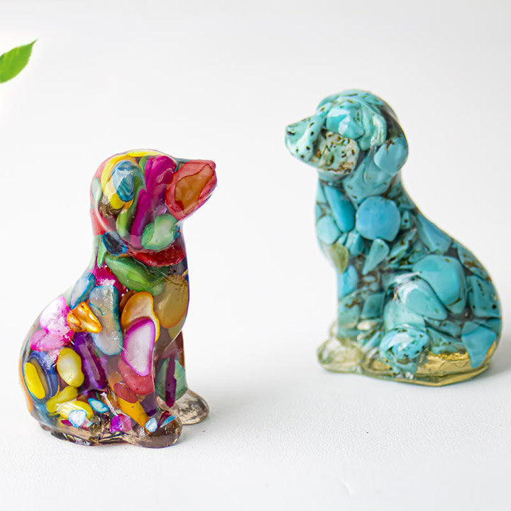 Décoration en pierre précieuse époxyde de gravier cristallin Olivenorma