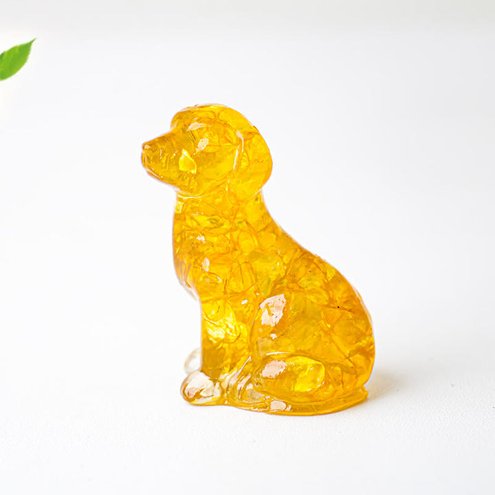 Décoration en pierre précieuse époxyde de gravier cristallin Olivenorma