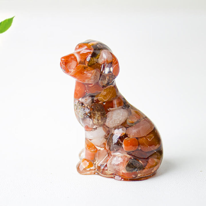 Décoration en pierre précieuse époxyde de gravier cristallin Olivenorma