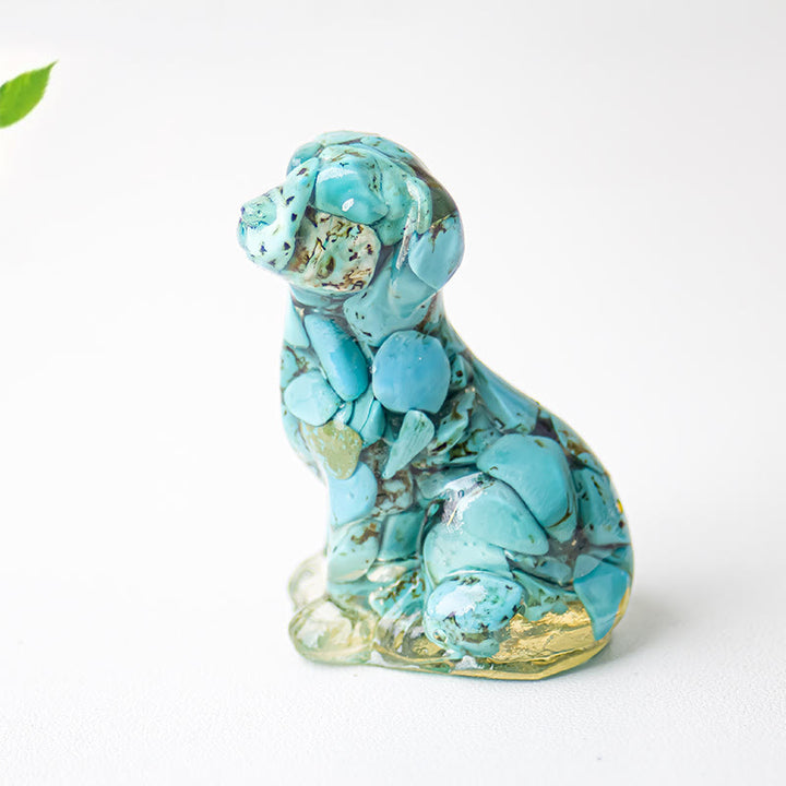 Décoration en pierre précieuse époxyde de gravier cristallin Olivenorma