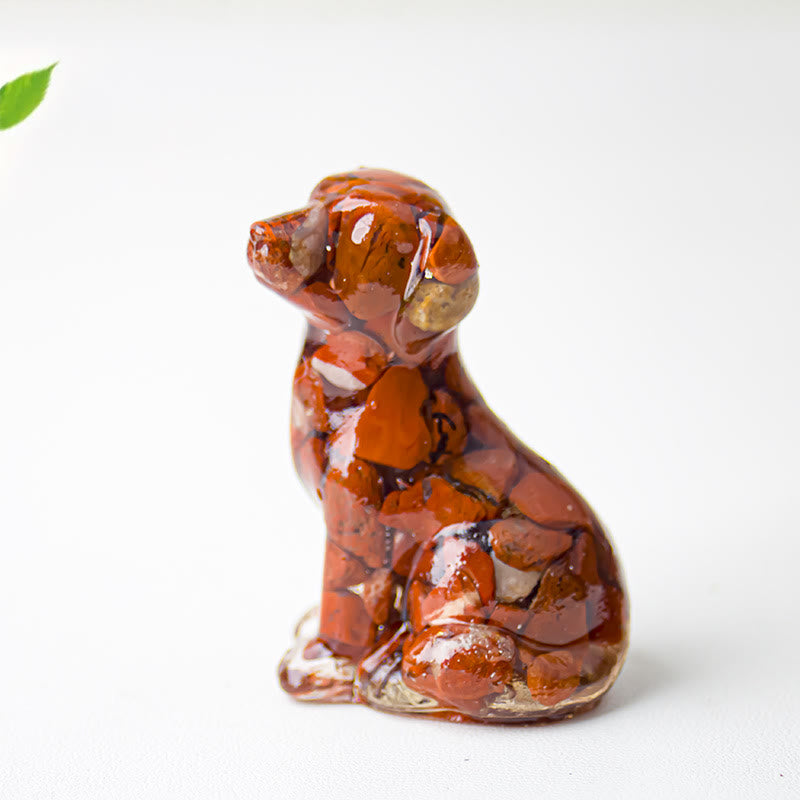 Décoration en pierre précieuse époxyde de gravier cristallin Olivenorma