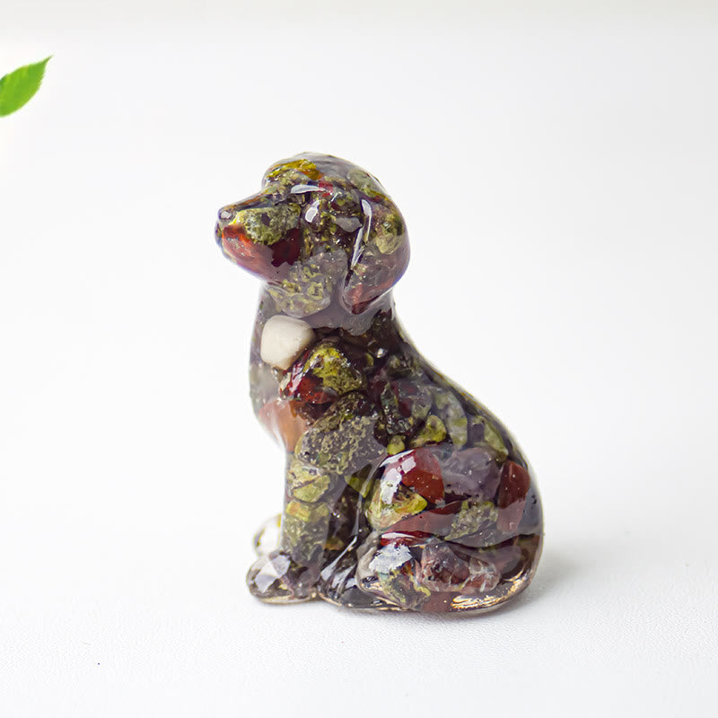 Décoration en pierre précieuse époxyde de gravier cristallin Olivenorma