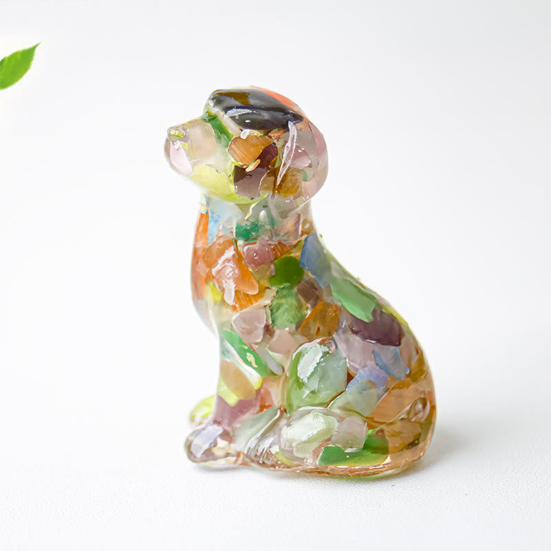 Décoration en pierre précieuse époxyde de gravier cristallin Olivenorma