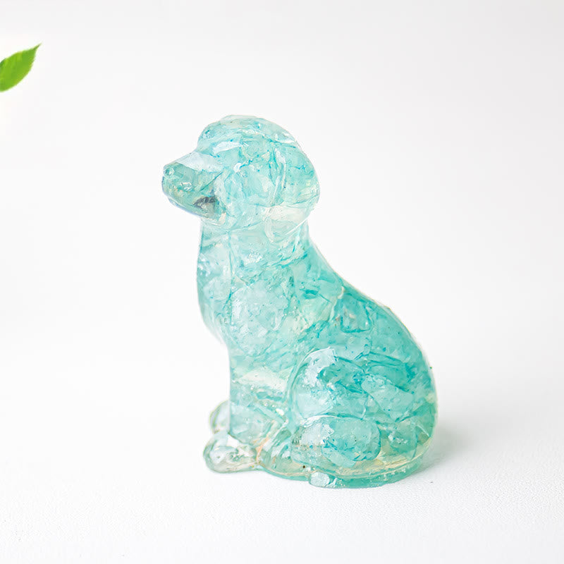 Décoration en pierre précieuse époxyde de gravier cristallin Olivenorma