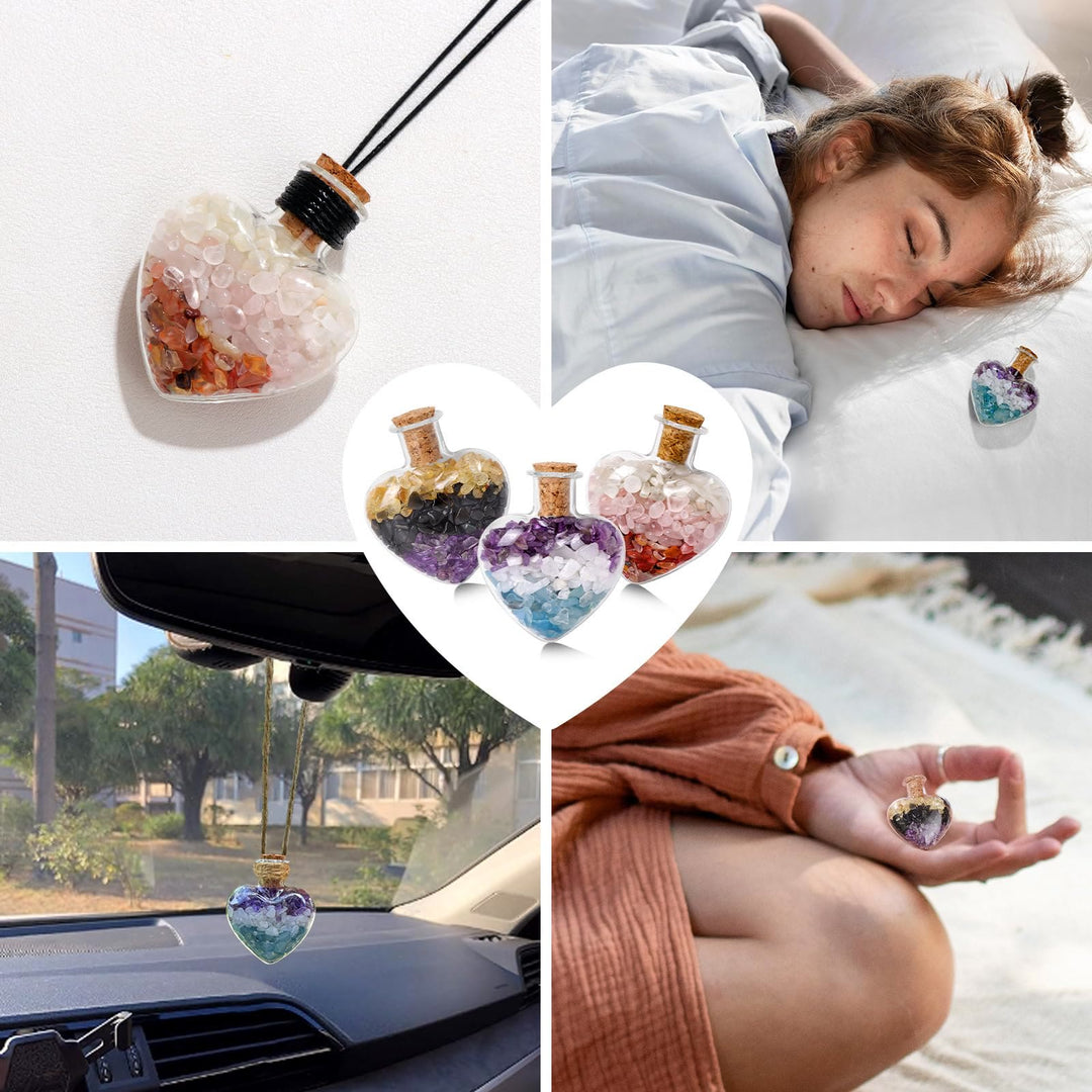 Bracelet en cristal naturel Olivenorma Healing Gift Wish Bottle