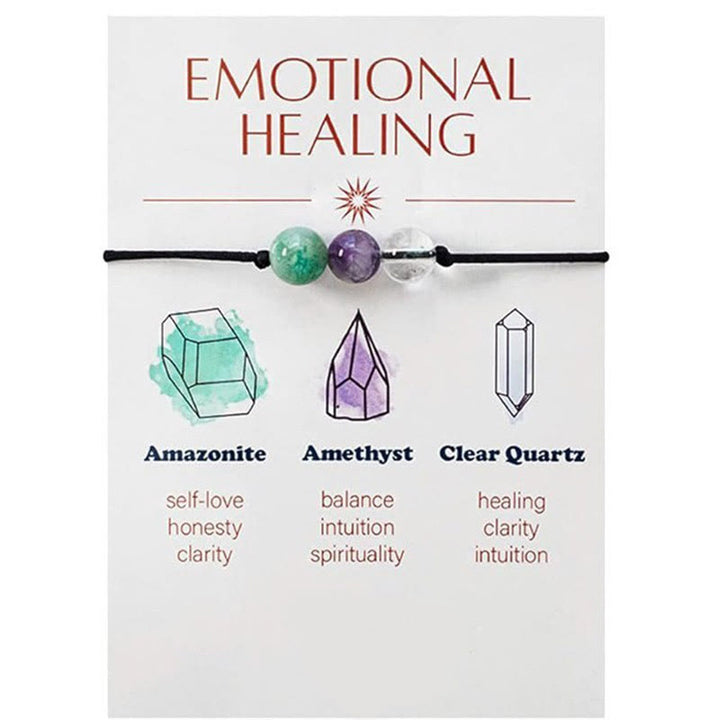 Olivenorma Lot de 9 bracelets de yoga en pierre naturelle et cristal de guérison