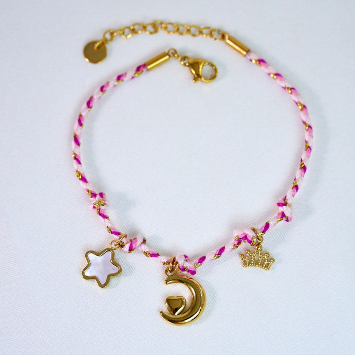 Collier pendentif en pierre naturelle tressée colorée Olivenorma