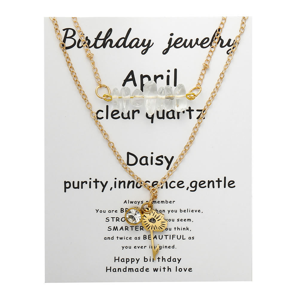 Collier de pierre de naissance en pierre naturelle Olivenorma