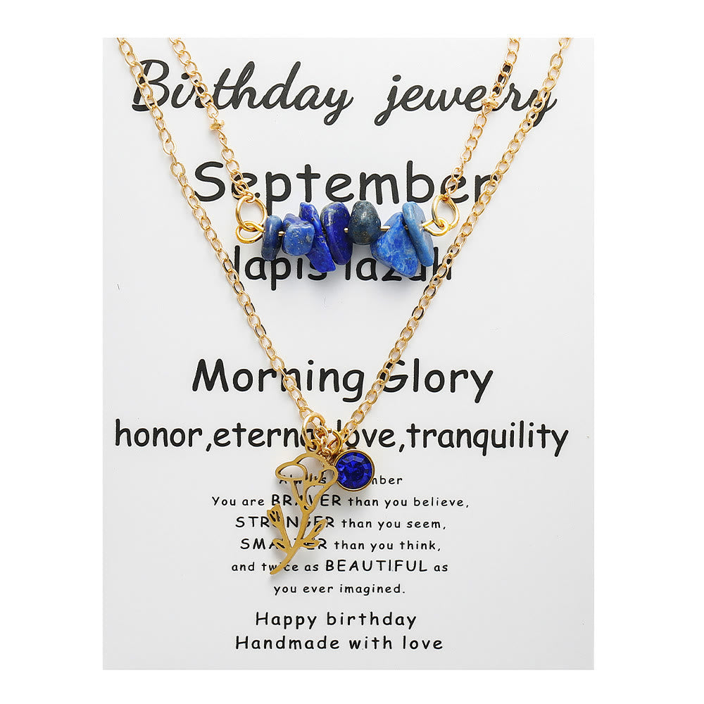 Collier de pierre de naissance en pierre naturelle Olivenorma