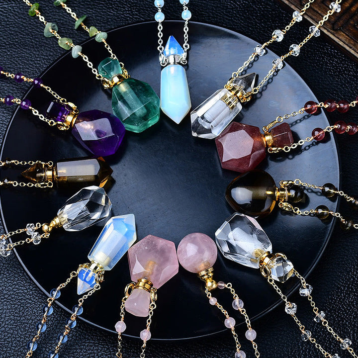 Collier diffuseur d'huiles essentielles en pierre naturelle Olivenorma