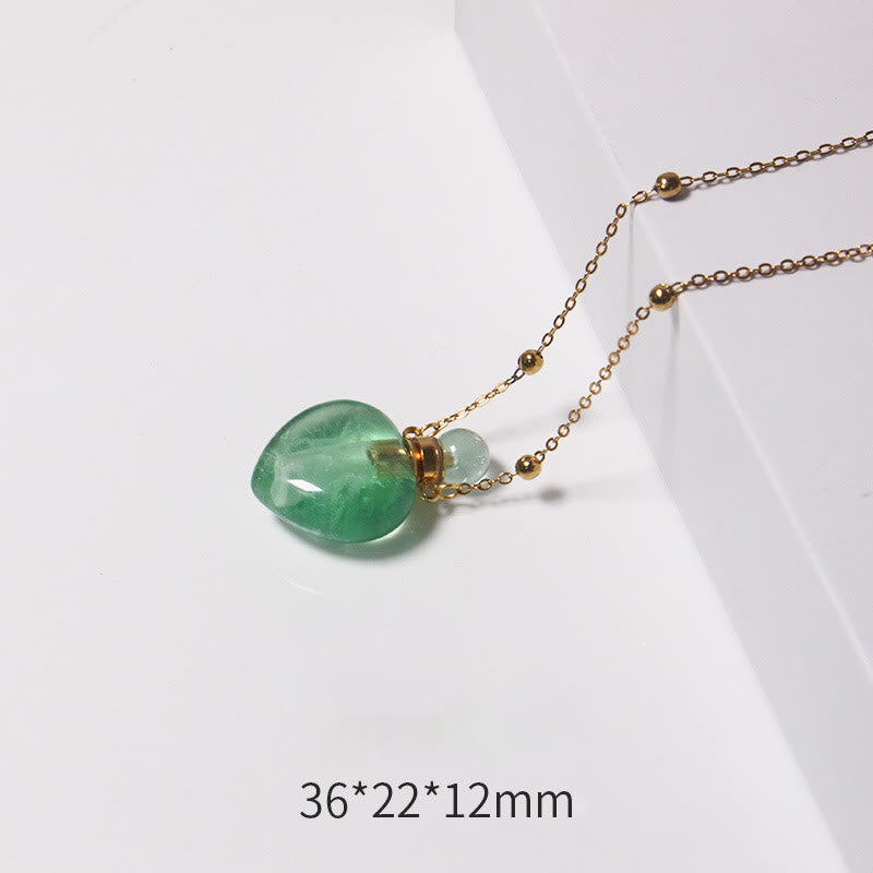 Collier diffuseur d'huiles essentielles en cristal Olivenorma en forme de cœur