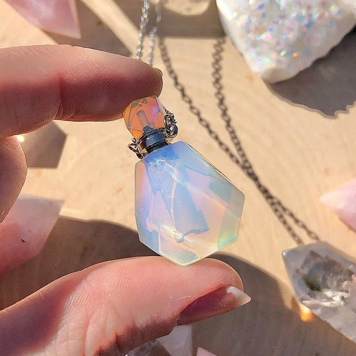 Collier diffuseur d'huiles essentielles en cristal Olivenorma