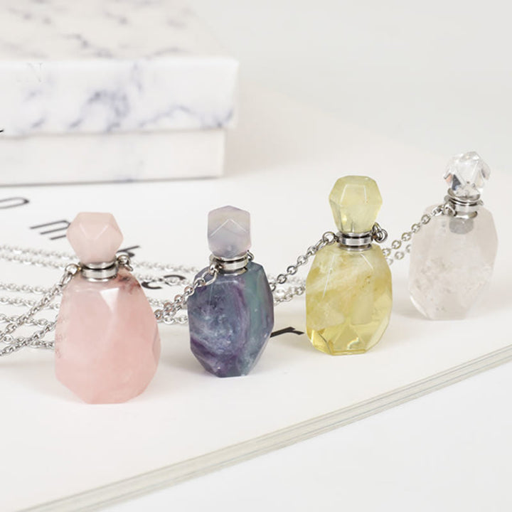 Collier diffuseur d'huiles essentielles en cristal Olivenorma