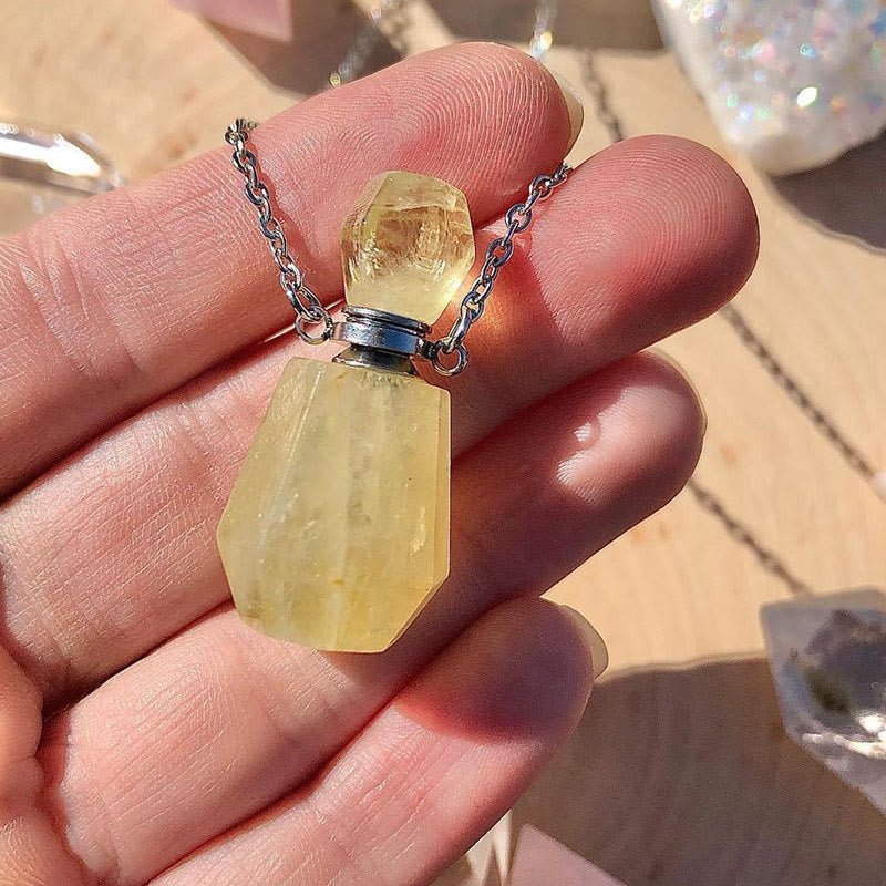 Collier diffuseur d'huiles essentielles en cristal Olivenorma