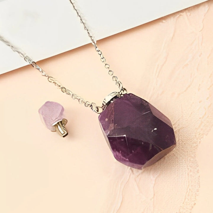 Collier diffuseur d'huiles essentielles en cristal Olivenorma