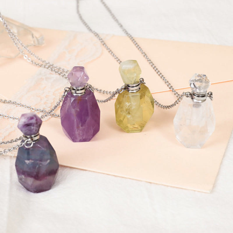 Collier diffuseur d'huiles essentielles en cristal Olivenorma