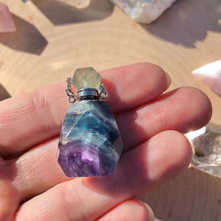 Collier diffuseur d'huiles essentielles en cristal Olivenorma