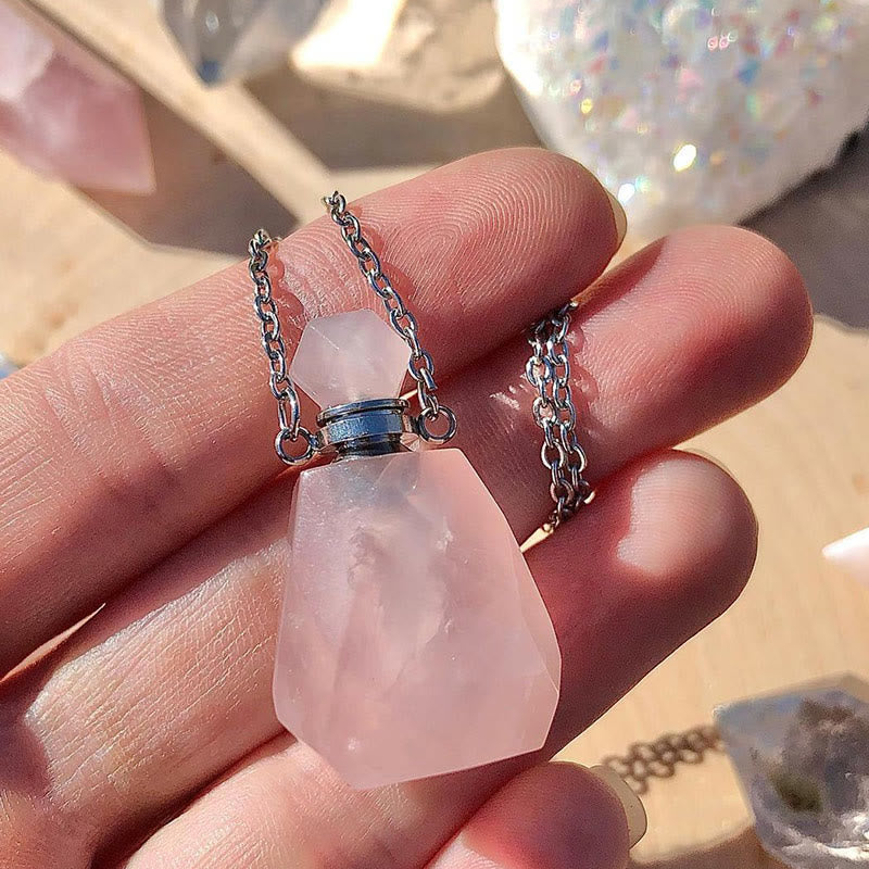 Collier diffuseur d'huiles essentielles en cristal Olivenorma