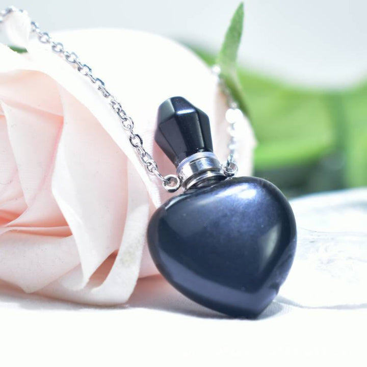 Collier diffuseur d'huiles essentielles en cristal Olivenorma Love Bottle