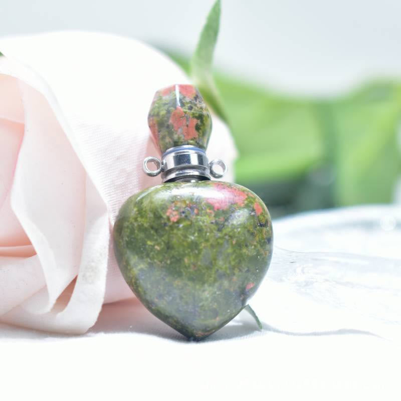 Collier diffuseur d'huiles essentielles en cristal Olivenorma Love Bottle