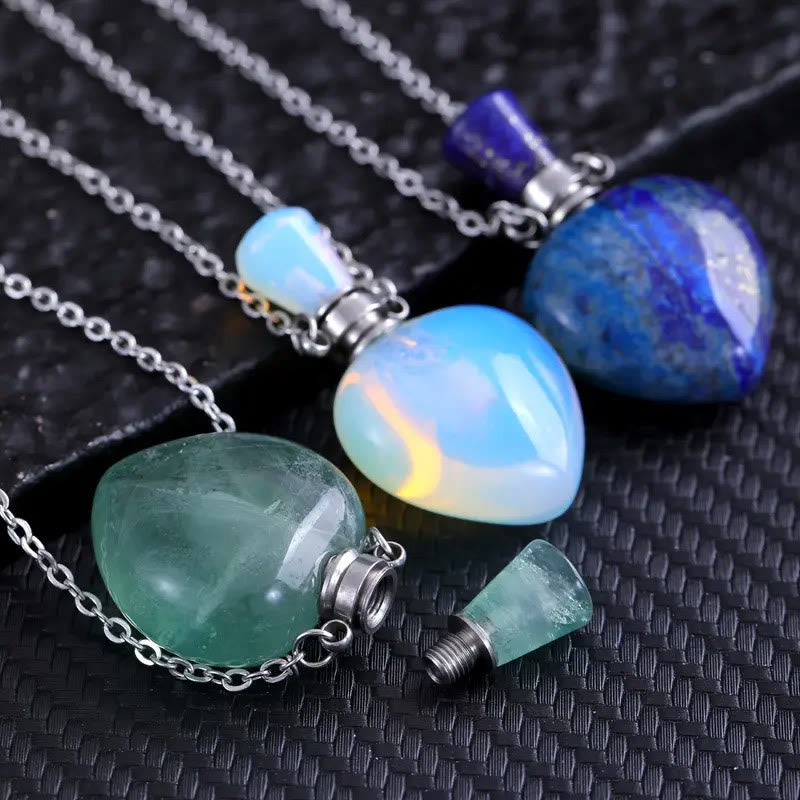 Collier diffuseur d'huiles essentielles en cristal Olivenorma Love Bottle