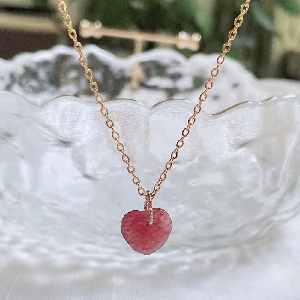 Collier en acier titane et cristal naturel Olivenorma