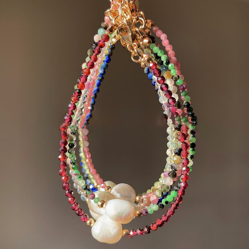 Bracelet pendentif en perles d'eau douce Olivenorma de 2 mm