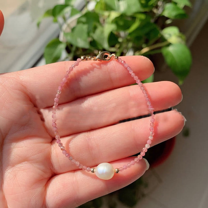 Bracelet pendentif en perles d'eau douce Olivenorma de 2 mm