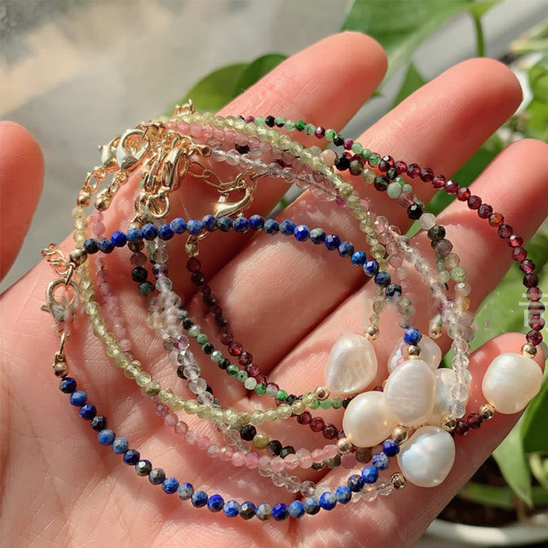 Bracelet pendentif en perles d'eau douce Olivenorma de 2 mm